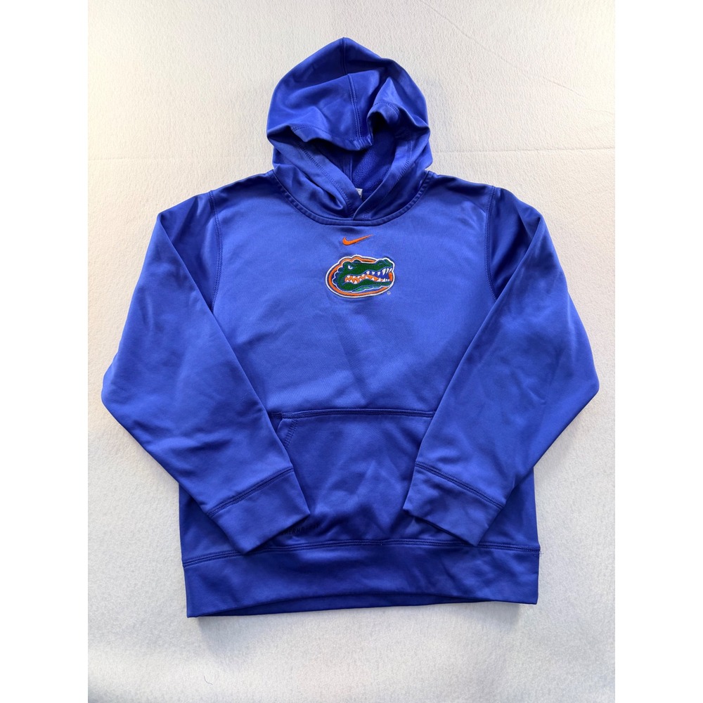 Nike Florida Gators Therma-FIT Hoodie Royal Blue Youth Large Collegiate Pullover